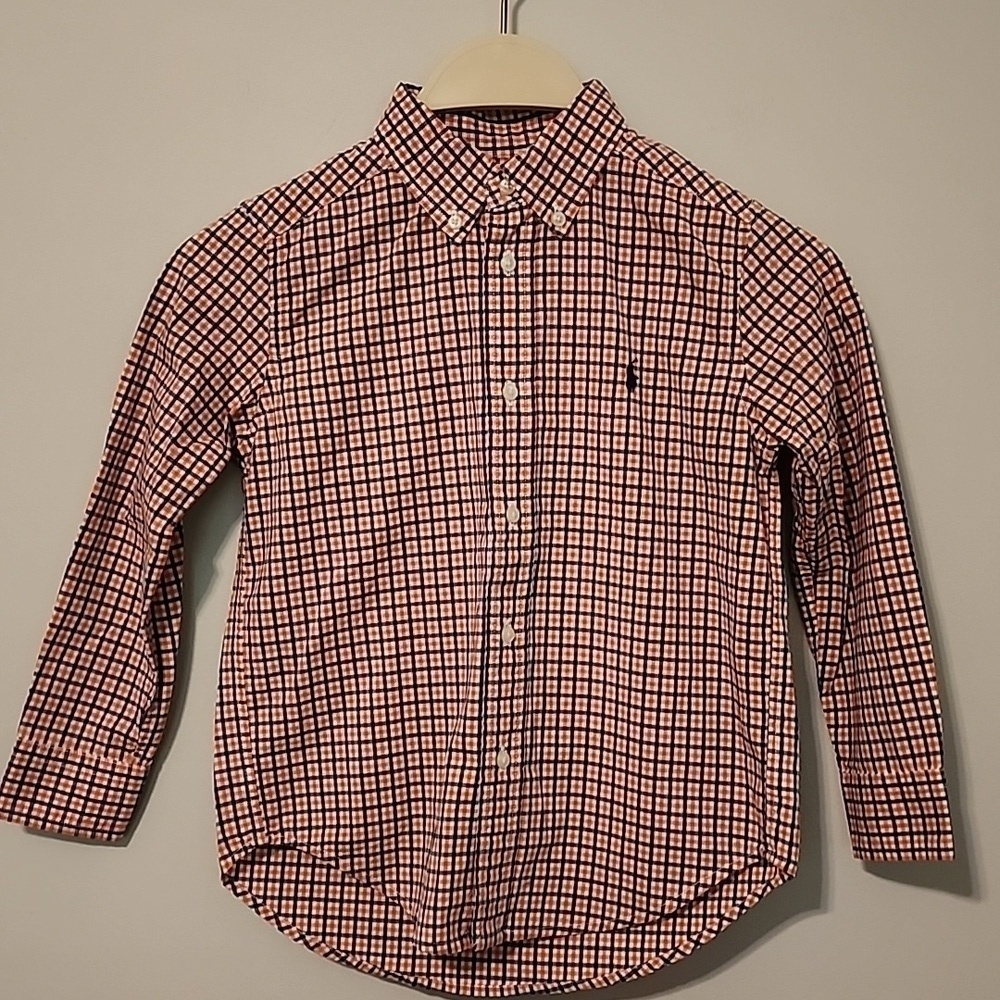 Ralph Lauren size 5 boy button down shirt Long sleeve